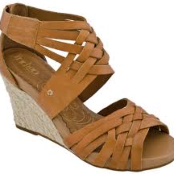 Indigo Tan Leather Wedge Sandal - Picture 4 of 5